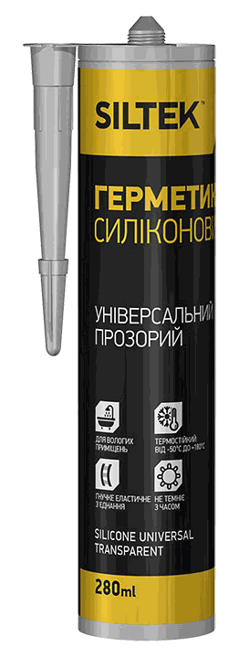 SILTEK ГЕРМЕТИК СИЛІКОНОВИЙ УНІВЕРСАЛЬНИЙ (ПРОЗОРИЙ)